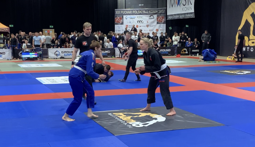 Monica at BJJ competition