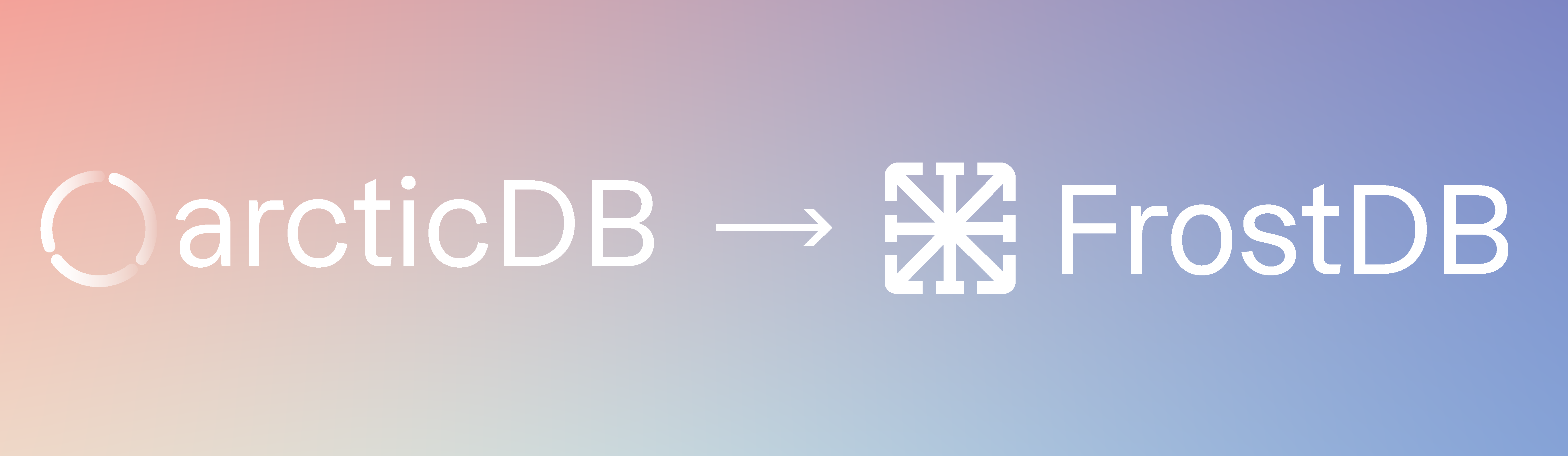 ArcticDB to FrostDB logo rebrand
