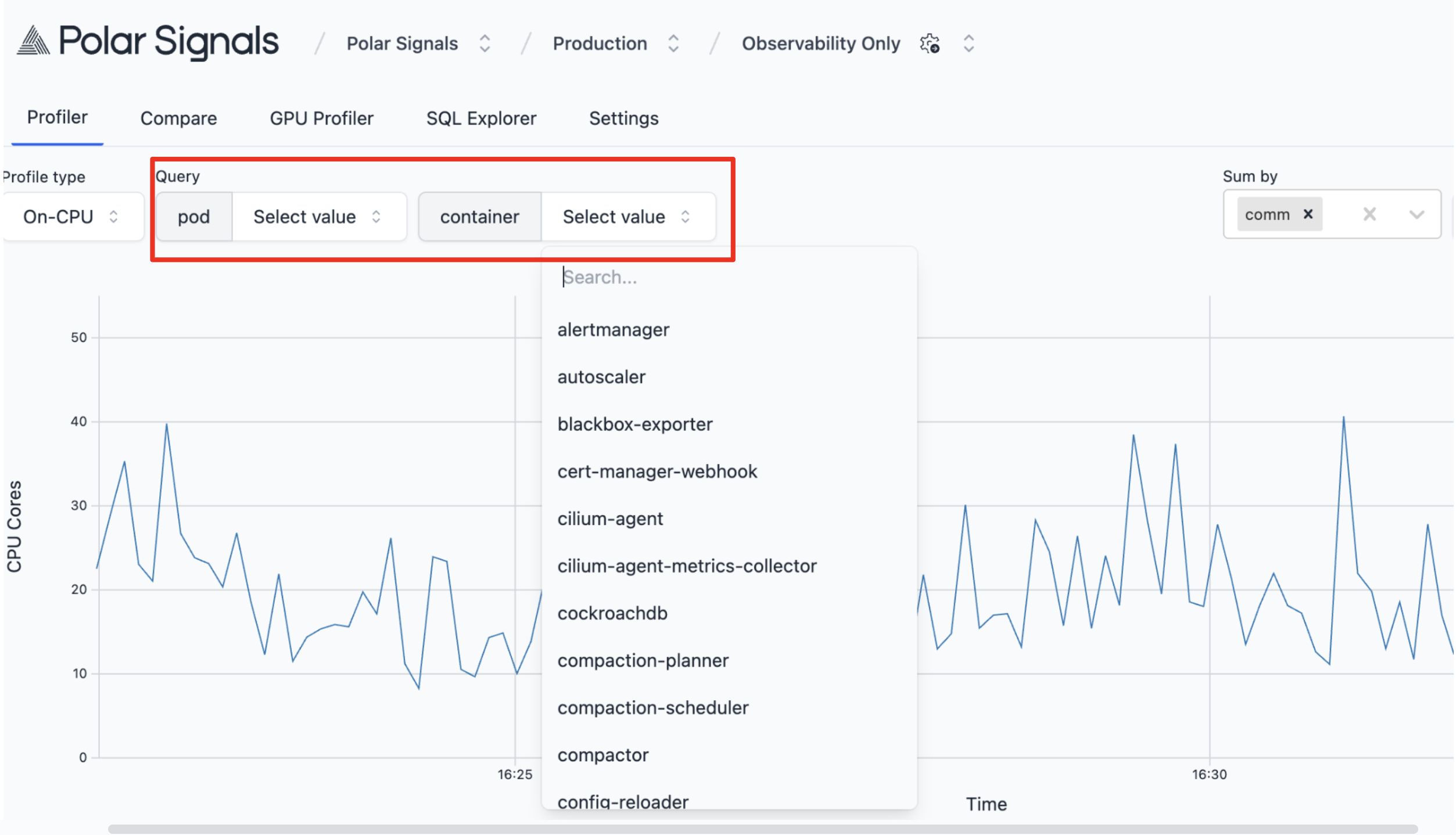 Disable Explorative Querying Screenshot